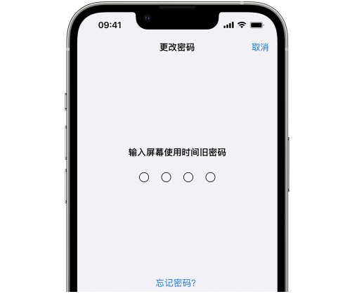 青龙iPhone屏幕维修分享iPhone屏幕使用时间密码忘记了怎么办 