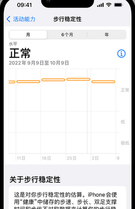 青龙iPhone手机维修如何在iPhone开启'步行稳定性通知'