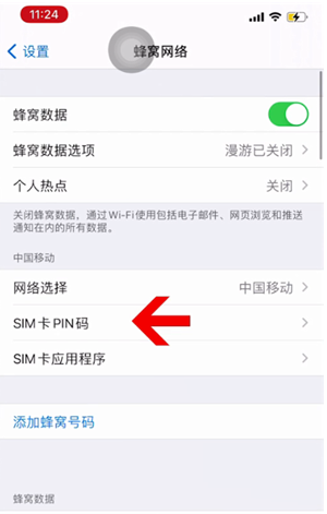 青龙苹果14维修网分享如何给iPhone14的SIM卡设置密码 