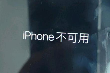 青龙苹果服务网点分享锁屏界面显示“iPhone 不可用”如何解决 