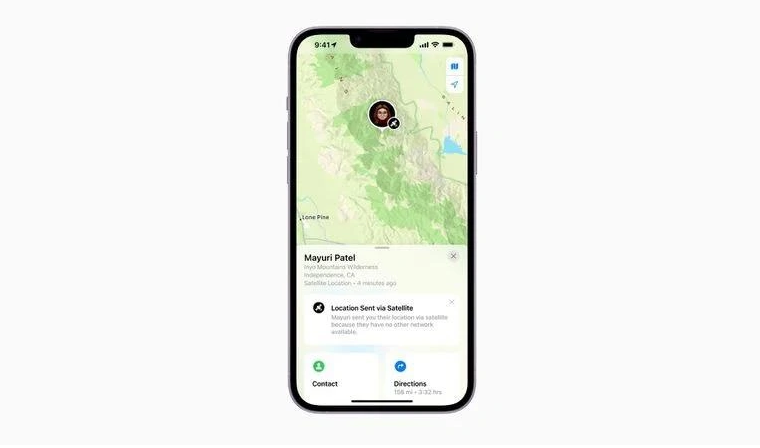 青龙苹果14维修分享iPhone14系列中 FindMy功能通过卫星分享位置方法教程 