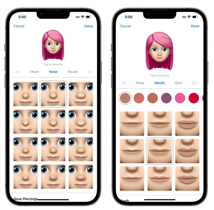 青龙苹果手机维修分享​iOS 16中的拟我表情有了哪些变化和升级 