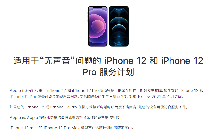 青龙苹果手机维修分享iPhone 12/Pro 拨打或接听电话时无声音怎么办 